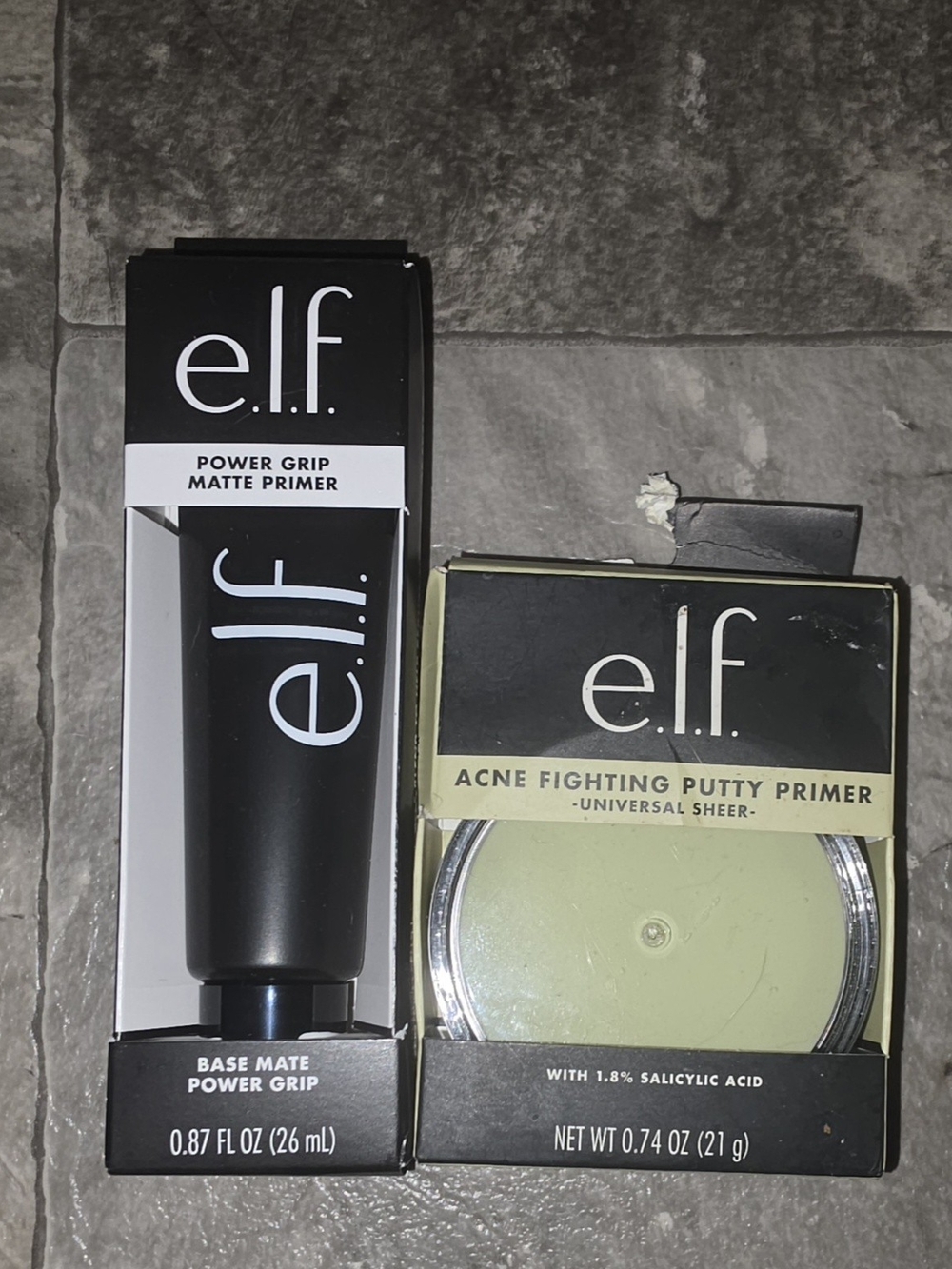 e.l.f. Power Grip Matte Primer & Elf Acne Fighting Putty Primer - BNIB